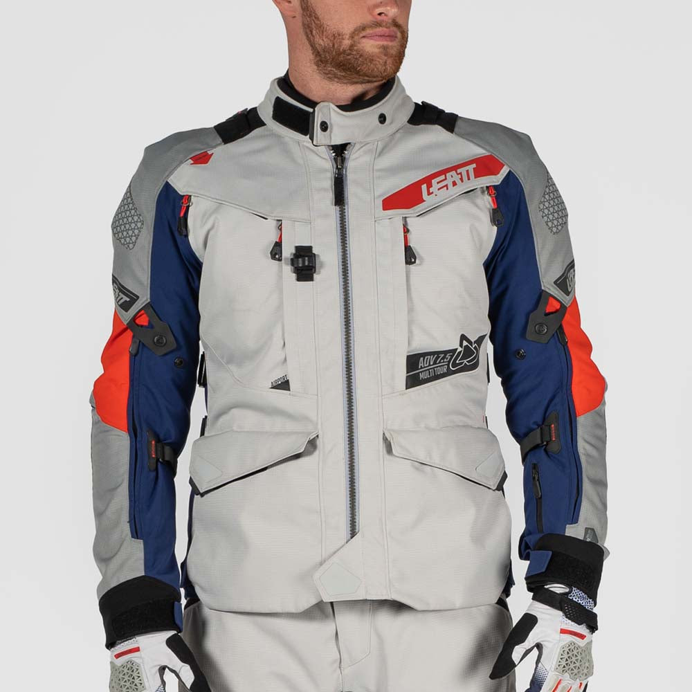 Leatt ADV MultiTour 7.5 Textile Jacket Royal Blue / Red