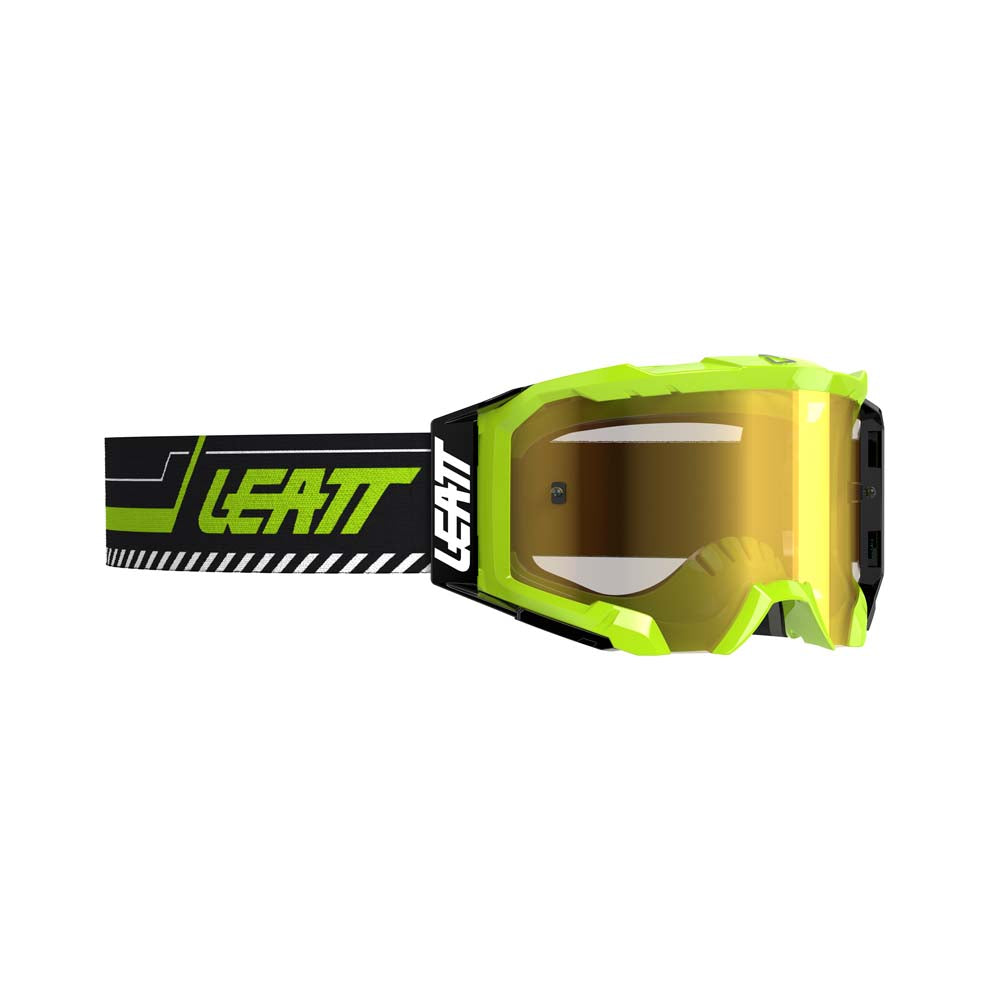 Leatt Velocity 5.5 Iriz Goggles Neon Yellow / Bronze - FREE UK Shipping, FREE 365 Day Returns | Moto Central