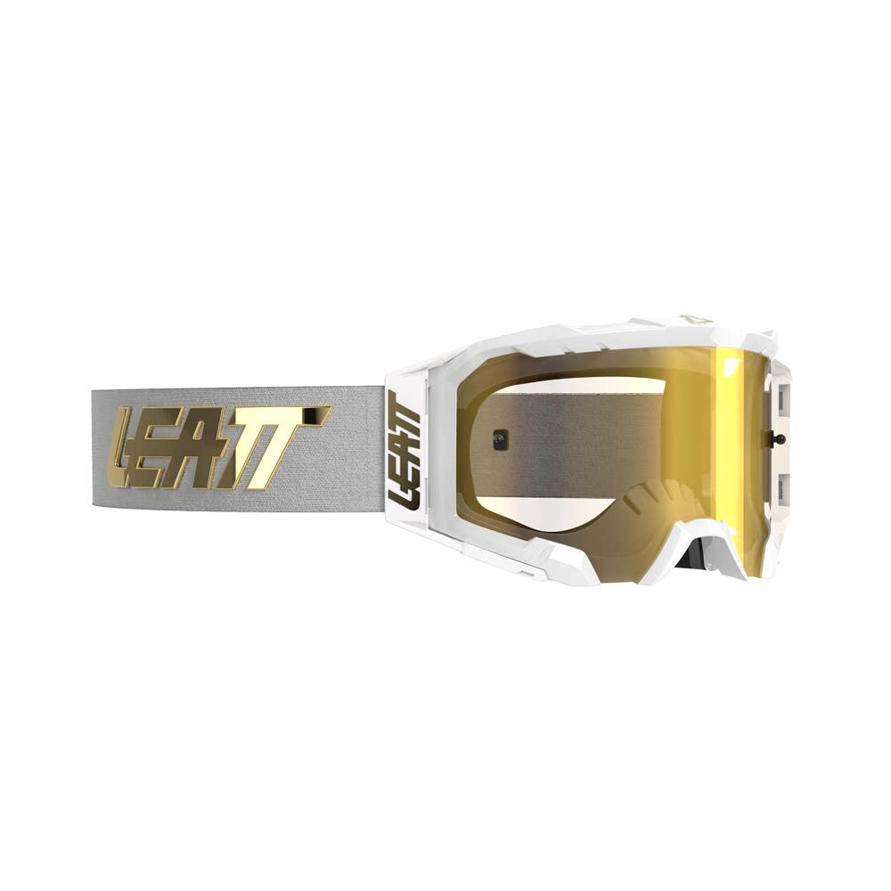 Leatt Velocity 5.5 Iriz Goggles White / Bronze - FREE UK Shipping, FREE 365 Day Returns | Moto Central