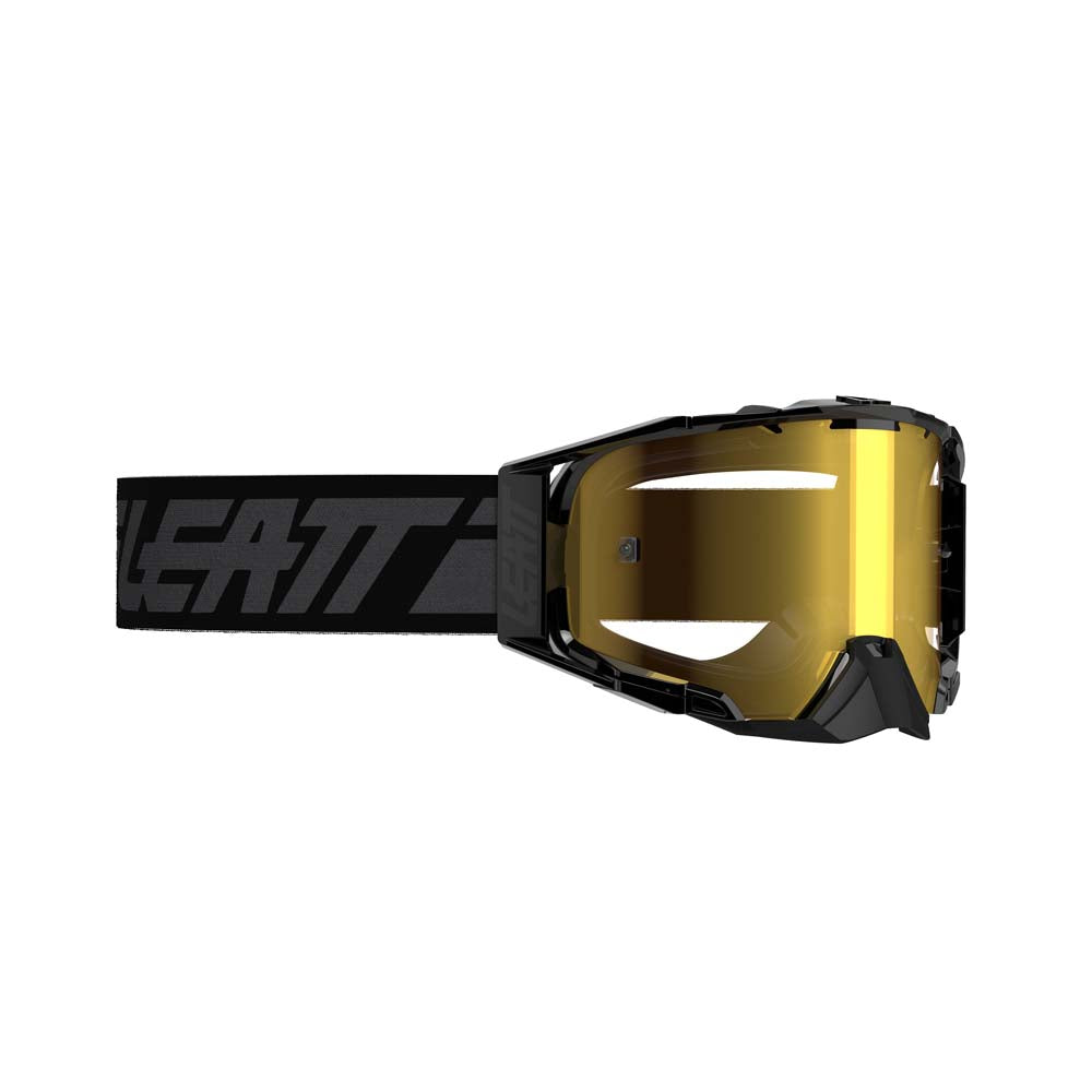 Leatt Velocity 6.5 Iriz Goggles Stealth Black / Grey / Bronze - FREE UK Shipping, FREE 365 Day Returns | Moto Central