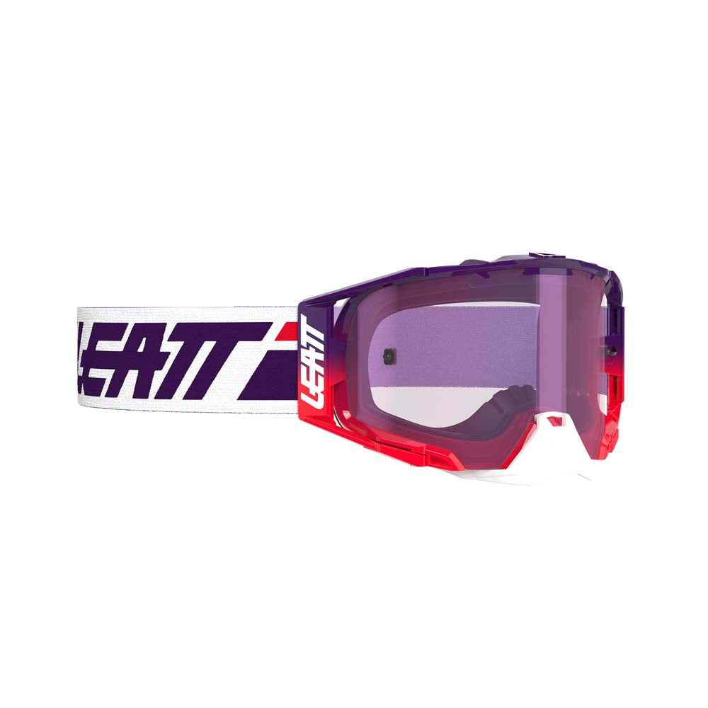 Leatt Velocity 6.5 Iriz Goggles SunDown Purple - FREE UK Shipping, FREE 365 Day Returns | Moto Central