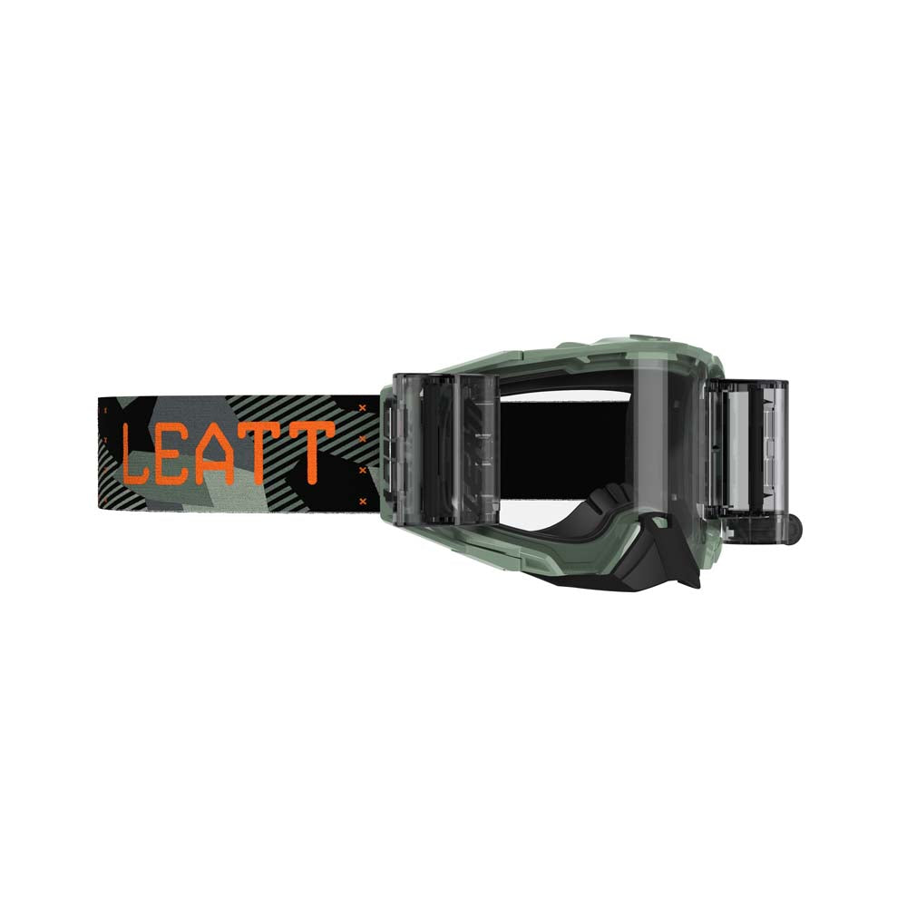 Leatt Velocity 6.5 Roll-Off Goggles Cactus Camo Green / Clear - FREE UK Shipping, FREE 365 Day Returns | Moto Central