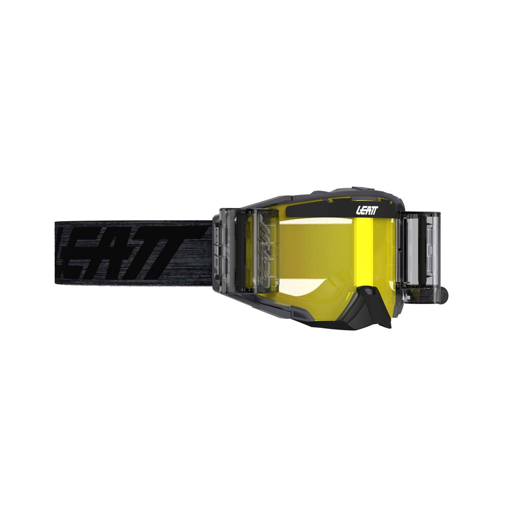 Leatt Velocity 6.5 Roll-Off Goggles Graphene Grey / Yellow - FREE UK Shipping, FREE 365 Day Returns | Moto Central