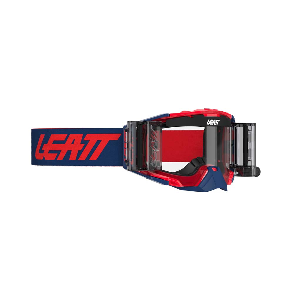 Leatt Velocity 6.5 Roll-Off Goggles Red / Blue / Clear - FREE UK Shipping, FREE 365 Day Returns | Moto Central