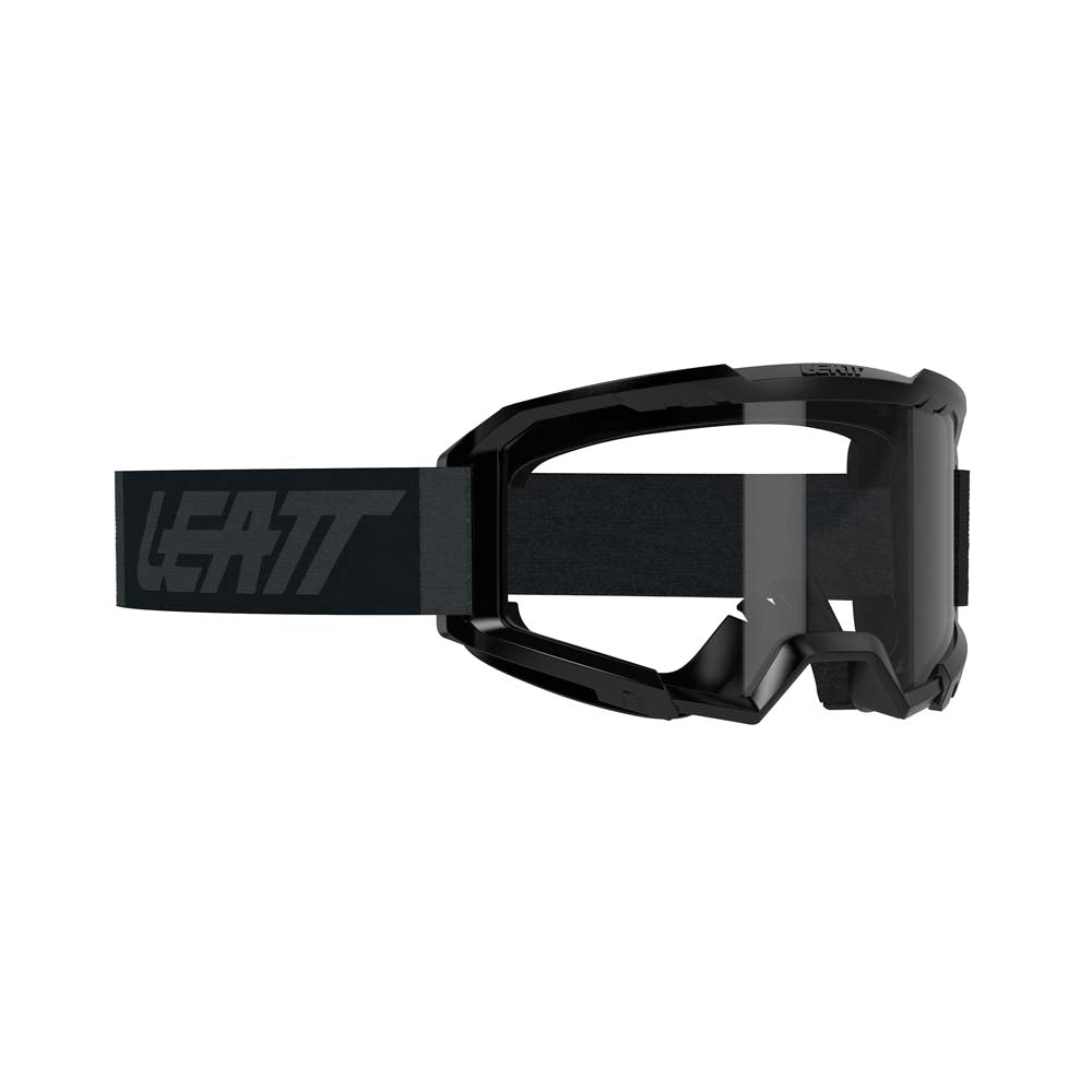 Leatt Vizion 2.5 Goggles Stealth Black / Grey / Clear - FREE UK Shipping, FREE 365 Day Returns | Moto Central