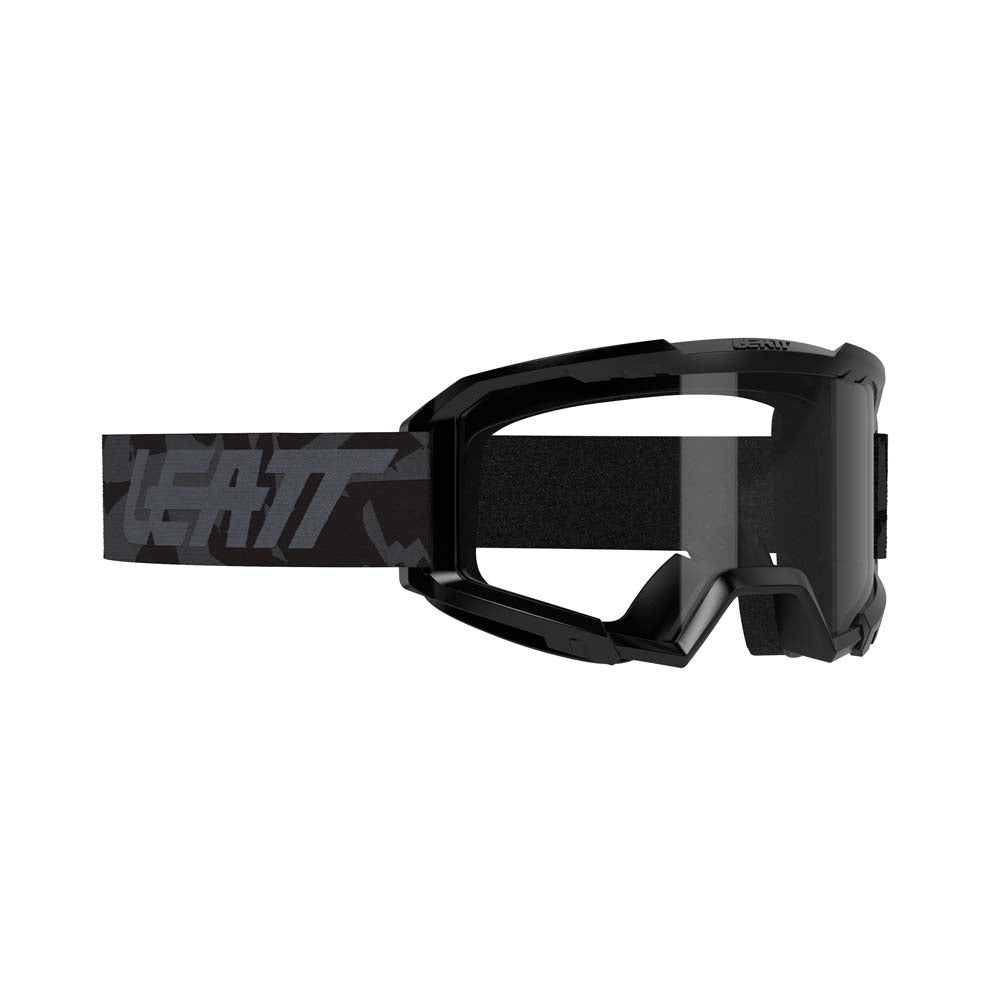 Leatt Vizion 2.5s Goggles Stealth Black / Grey / Clear - FREE UK Shipping, FREE 365 Day Returns | Moto Central