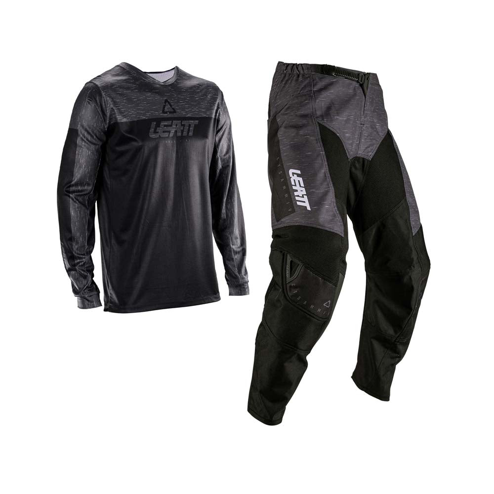 Leatt Moto 3.5 Ride Kit Stealth Black / Grey - FREE UK Delivery, FREE 365 Day Returns | Moto Central