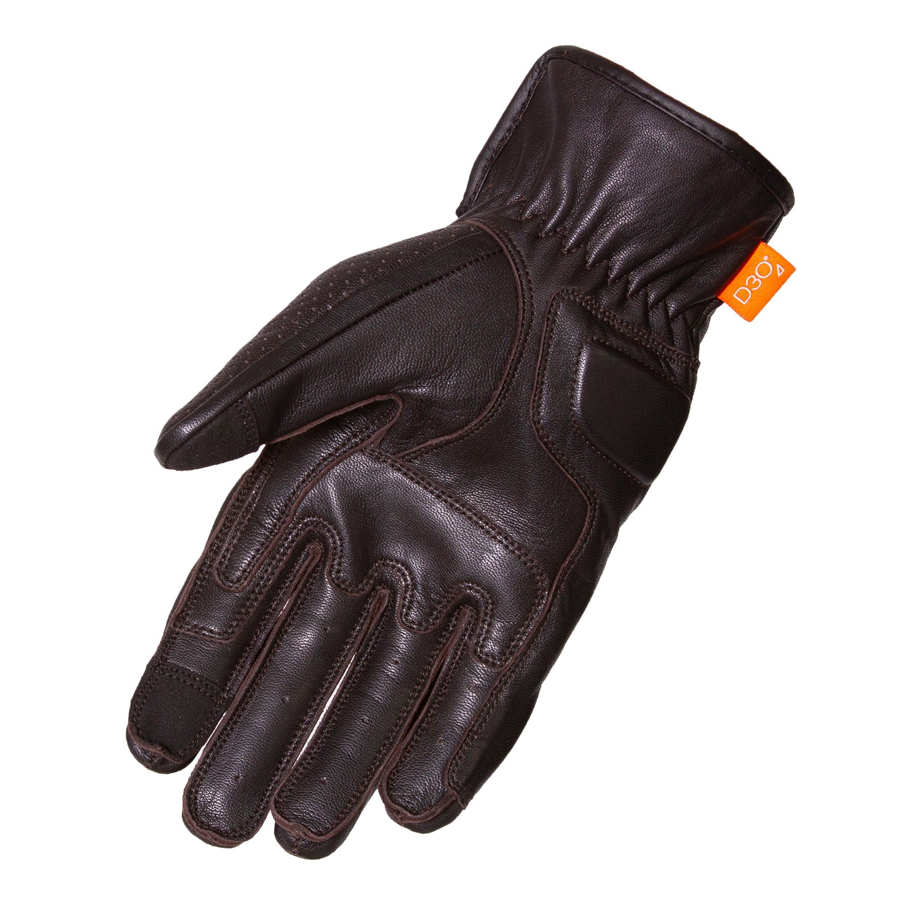 Merlin Leigh D3O Leather Gloves Dark Brown FREE UK Delivery, FREE 365 Day Returns | Moto Central