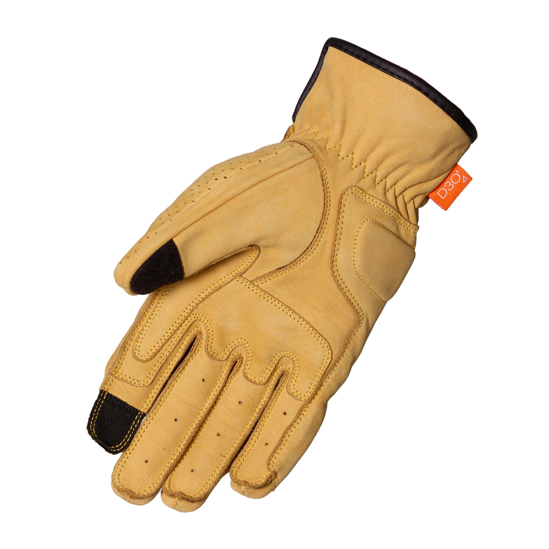 Merlin Leigh D3O Leather Gloves Sand FREE UK Delivery, FREE 365 Day Returns | Moto Central
