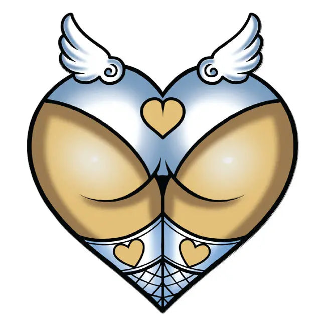 Lethal Threat Angel Ass Sticker - FREE UK Shipping, FREE 365 Day Returns | Moto Central