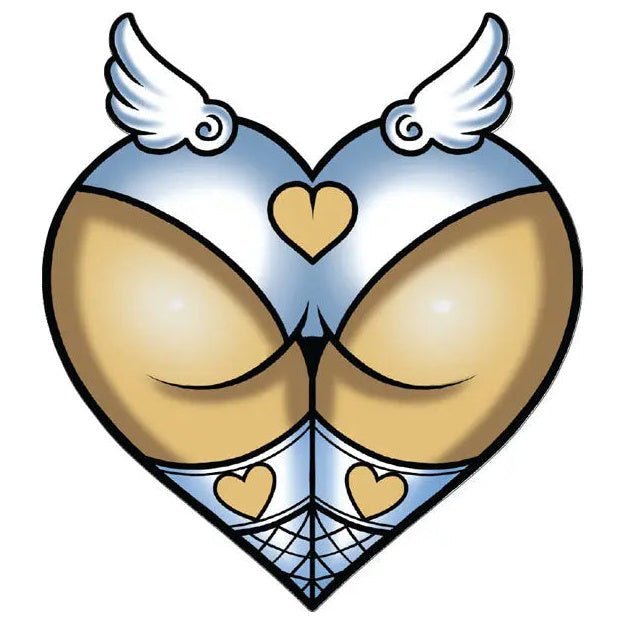 Lethal Threat Angel Ass Sticker — sticker front view