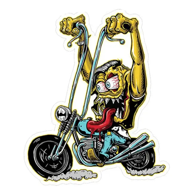 Lethal Threat Biker Monster Sticker - FREE UK Shipping, FREE 365 Day Returns | Moto Central