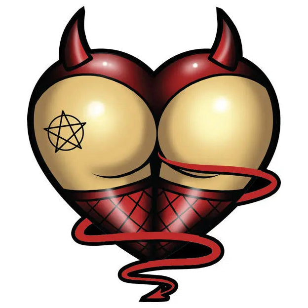 Lethal Threat Devil Ass Sticker — sticker front view