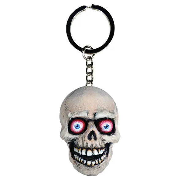 Lethal Threat Eyeball Skull Key Chain — key chain front view