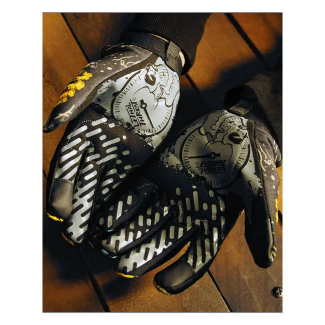 Lethal Threat Grease Monster Textile Gloves - FREE UK Shipping, FREE 365 Day Returns | Moto Central