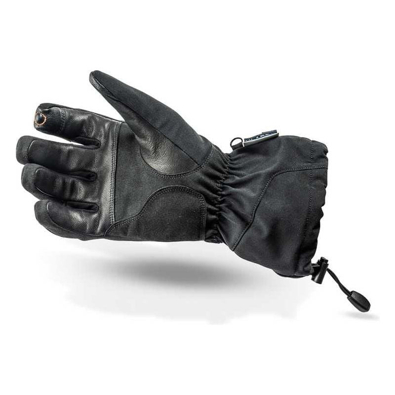 Lindstrands Hede Leather / Textile Gloves Black