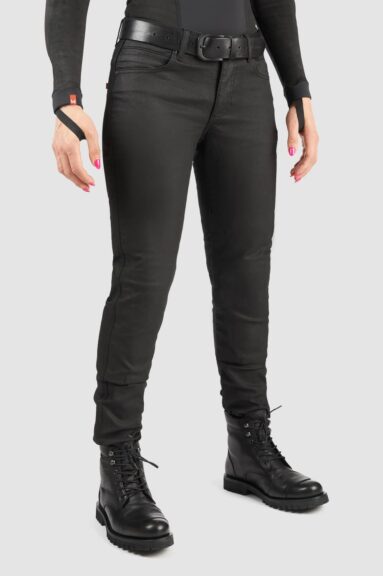 Pando Moto Lorica Black A Ladies Denim Jeans Black FREE UK Delivery, FREE 365 Day Returns | Moto Central