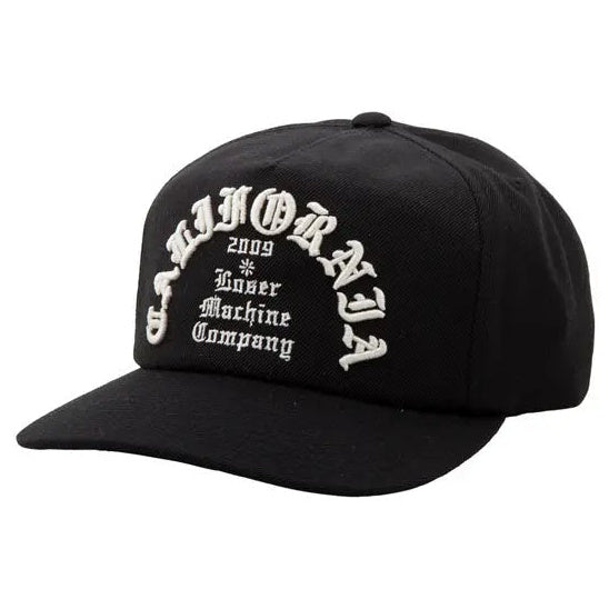 Loser Machine Fanatic Snapback Cap — left-front three-quarter view