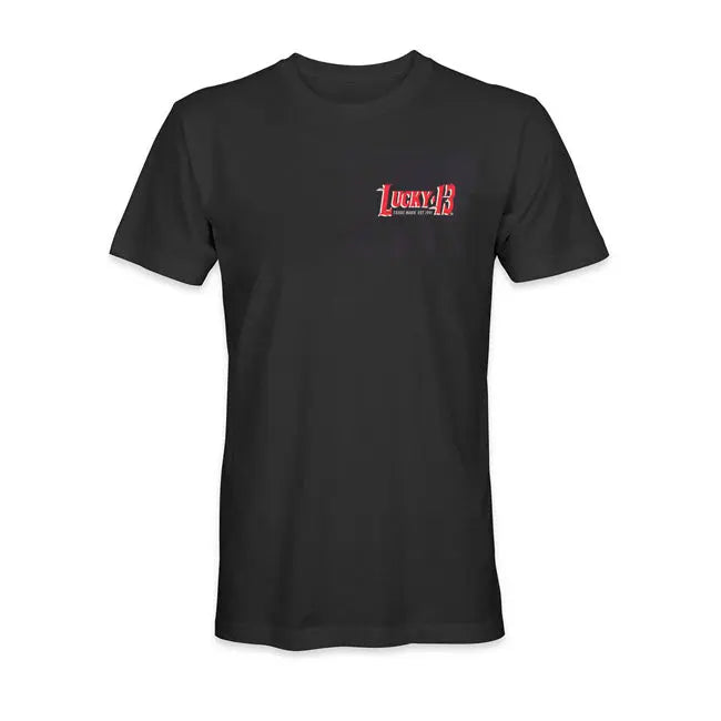 Lucky 13 EL Speedy T-Shirt Black - FREE UK Shipping, FREE 365 Day Returns | Moto Central