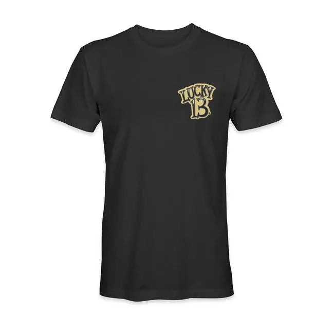 Lucky 13 King Of Losers T-Shirt Black - FREE UK Shipping, FREE 365 Day Returns | Moto Central