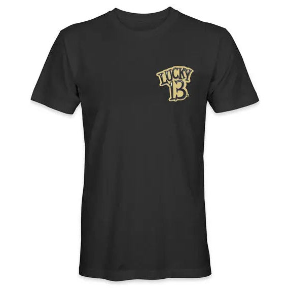 Lucky 13 King Of Losers T-Shirt Black — front product view