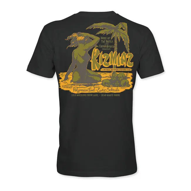 Lucky 13 Kizmias T-Shirt Black - FREE UK Shipping, FREE 365 Day Returns | Moto Central