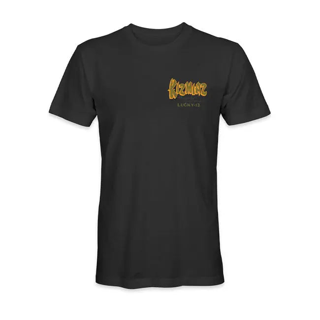 Lucky 13 Kizmias T-Shirt Black - FREE UK Shipping, FREE 365 Day Returns | Moto Central