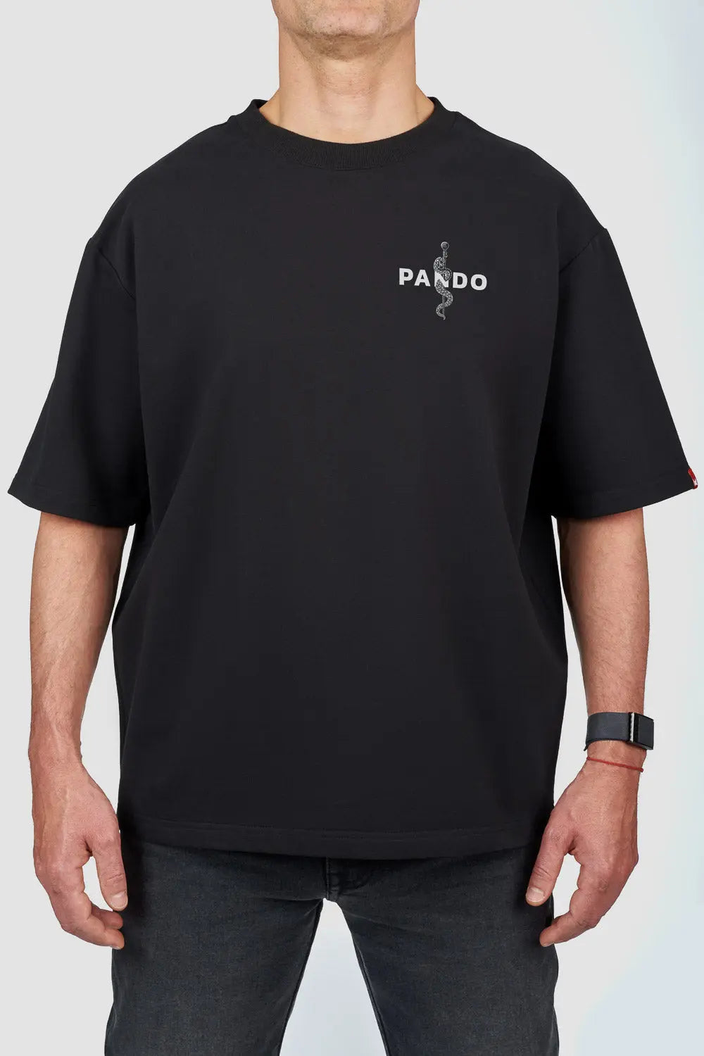 Pando Moto Luke Pain Oversized T-Shirt Black FREE UK Delivery, FREE 365 Day Returns | Moto Central