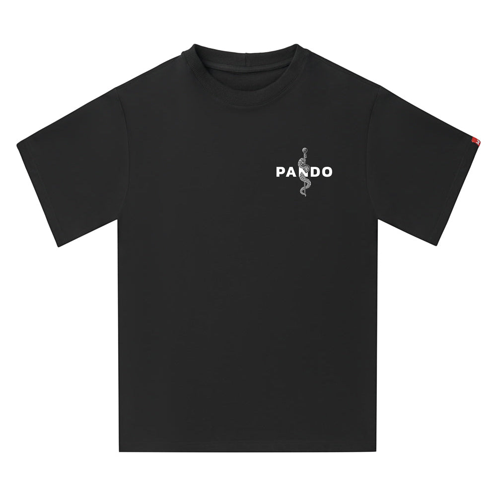 Pando Moto Luke Pain Oversized T-Shirt Black FREE UK Delivery, FREE 365 Day Returns | Moto Central