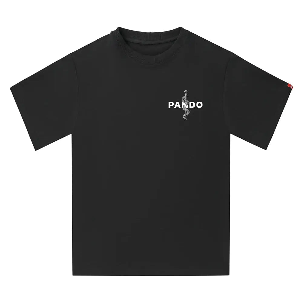 Pando Moto Luke Pain Oversized T-Shirt Black FREE UK Delivery, FREE 365 Day Returns | Moto Central