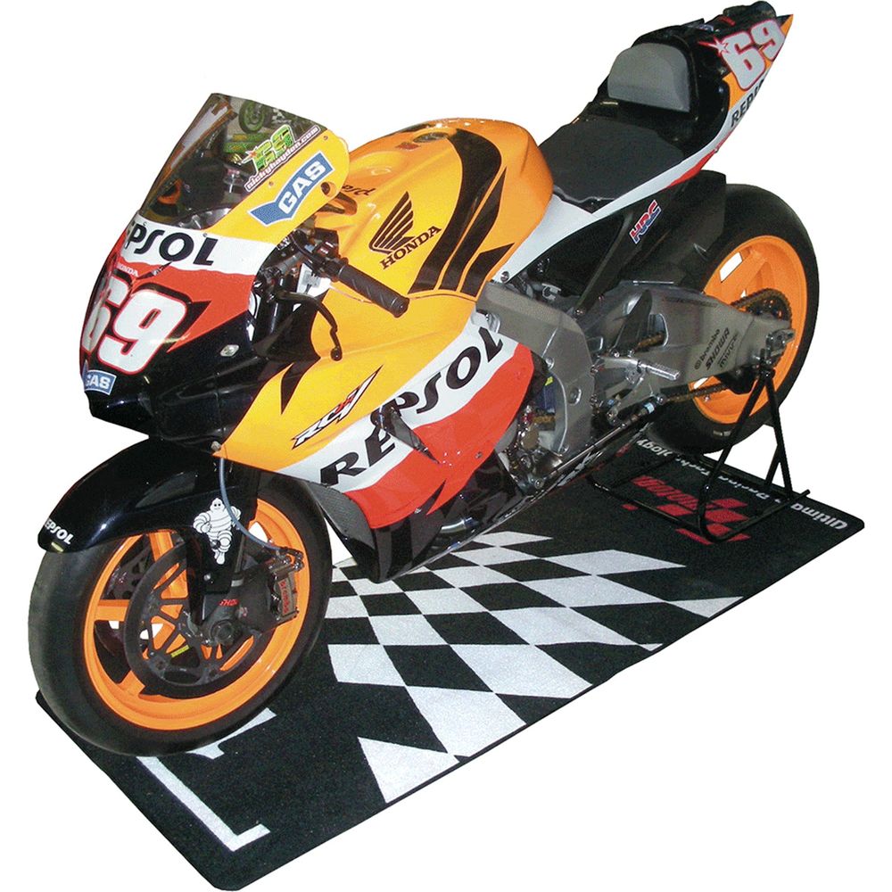 MotoGP Parc Ferme Design Garage Pit Mat Black