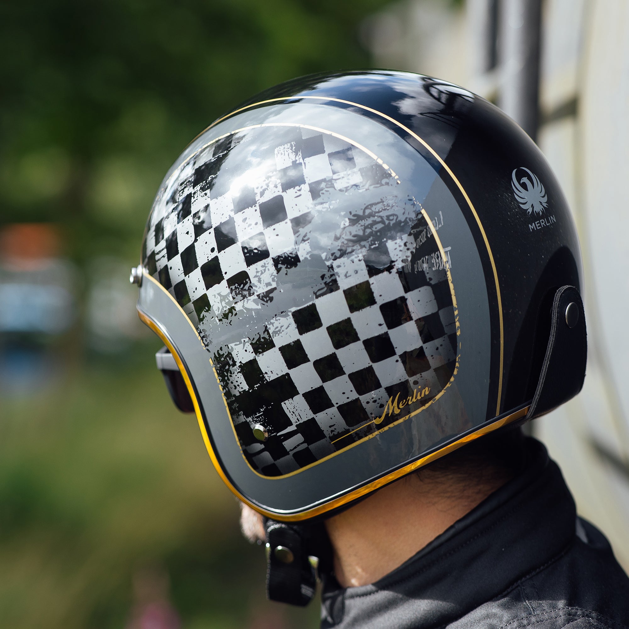 Merlin Blackbird Jet Racer Black FREE UK Delivery, FREE 365 Day Returns | Moto Central