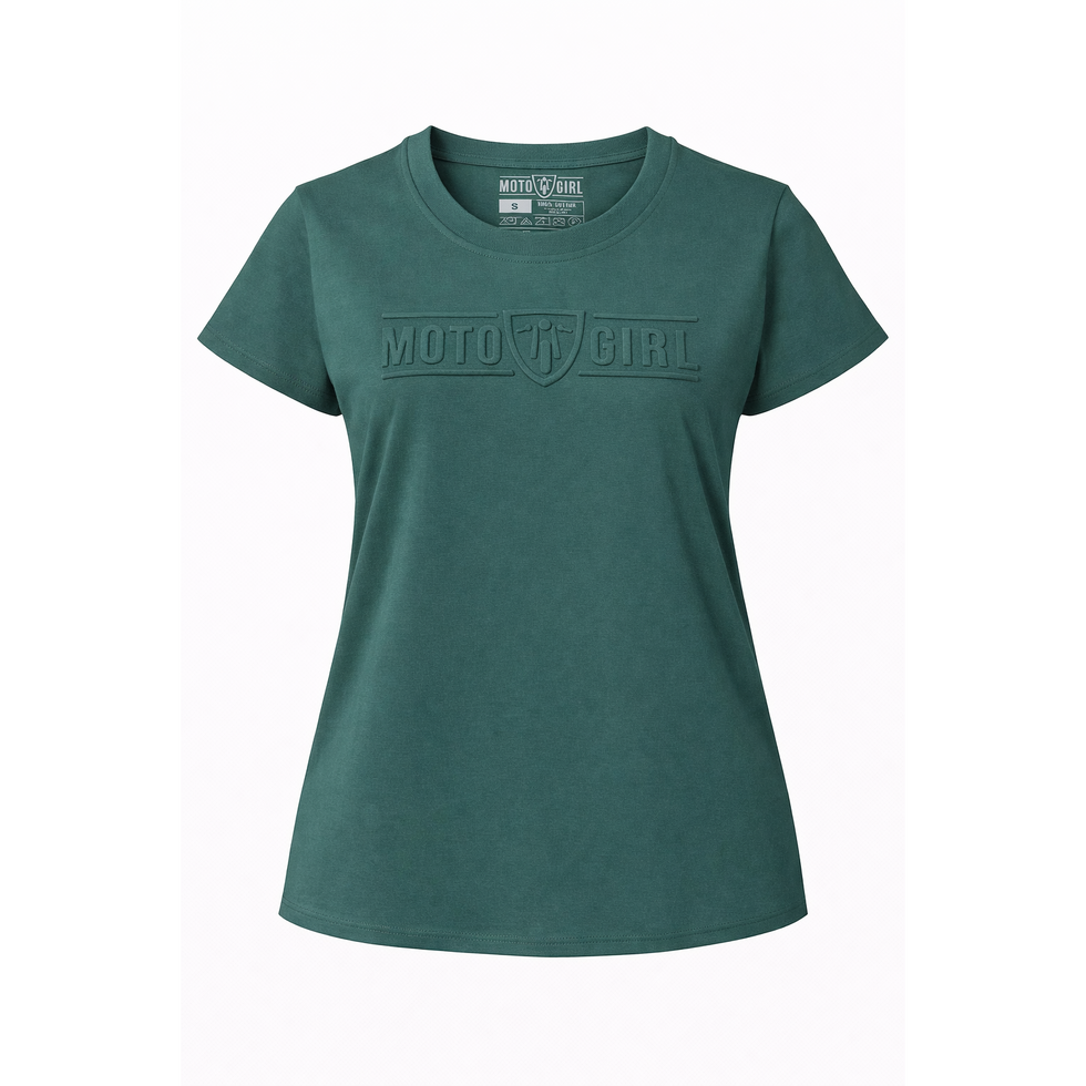 MotoGirl 3D Ladies T-Shirt Dark Teal FREE UK Delivery, FREE 365 Day Returns | Moto Central
