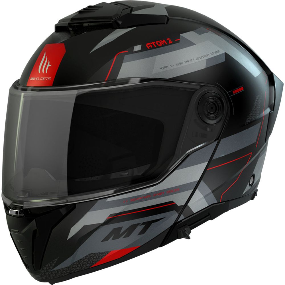 MT Helmets Atom 2 SV Bast D5 Matt Black / Grey