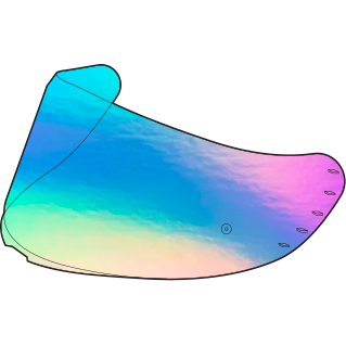 MT Helmets Atom 2 SV 22.06 MT-V-35 DKS512 Visor Iridium Rainbow