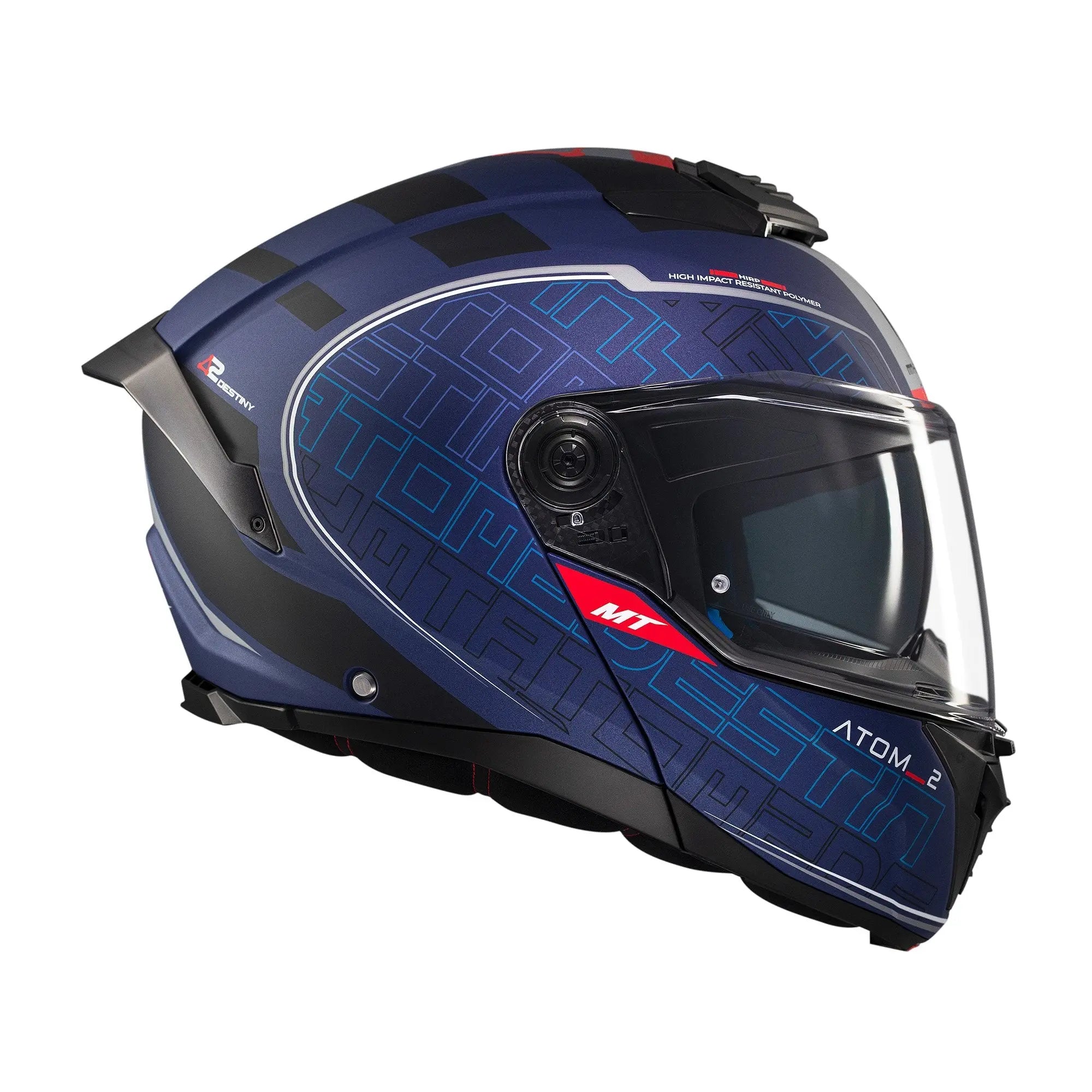 MT Atom 2 SV Destiny C7 Matt Blue / Black FREE UK Delivery, FREE 365 Day Returns | Moto Central