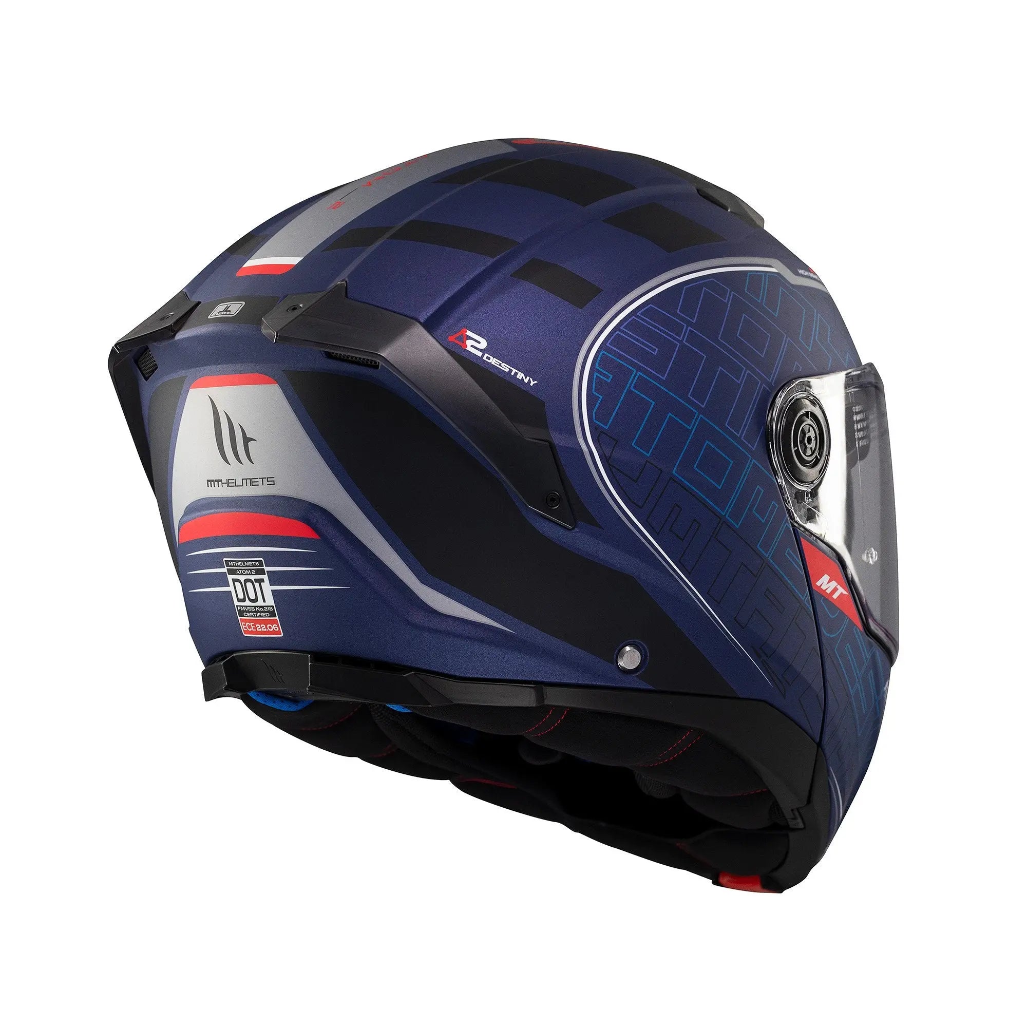 MT Atom 2 SV Destiny C7 Matt Blue / Black FREE UK Delivery, FREE 365 Day Returns | Moto Central
