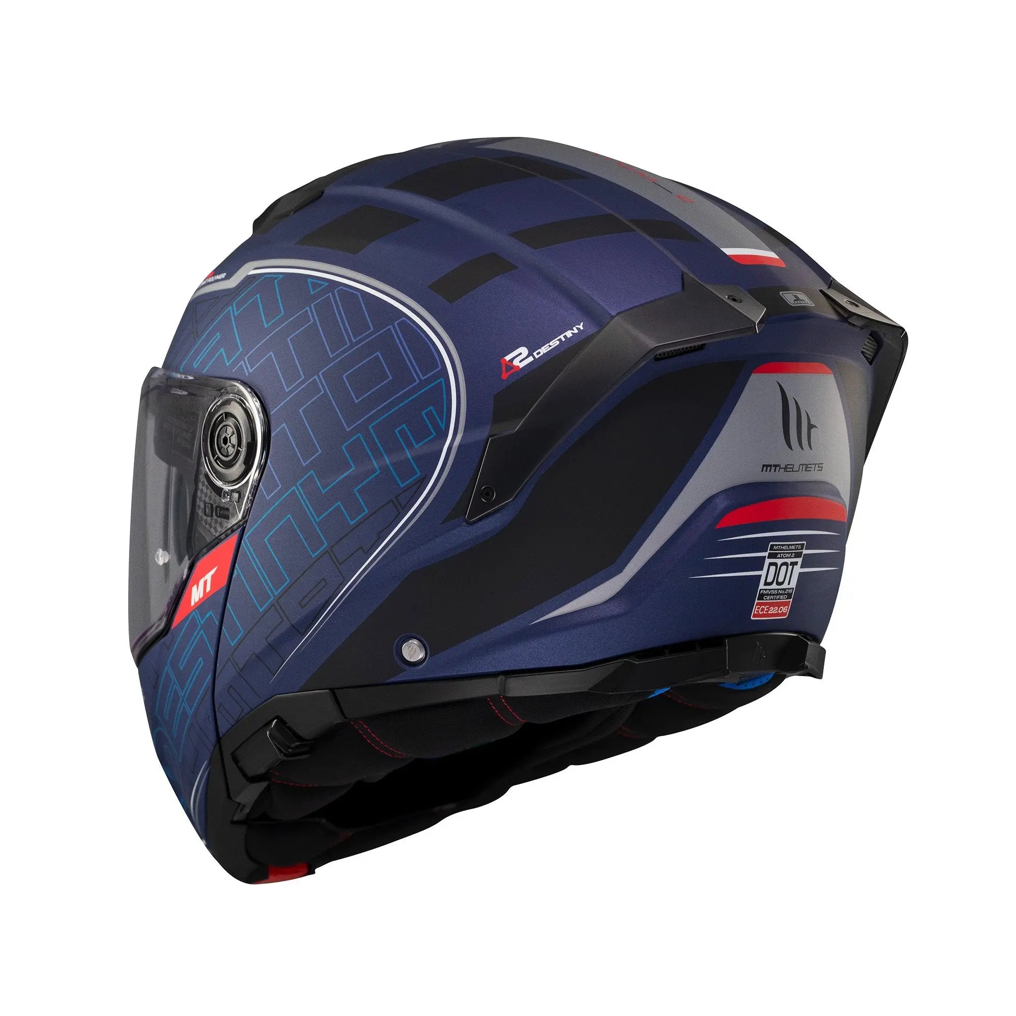 MT Atom 2 SV Destiny C7 Matt Blue / Black FREE UK Delivery, FREE 365 Day Returns | Moto Central