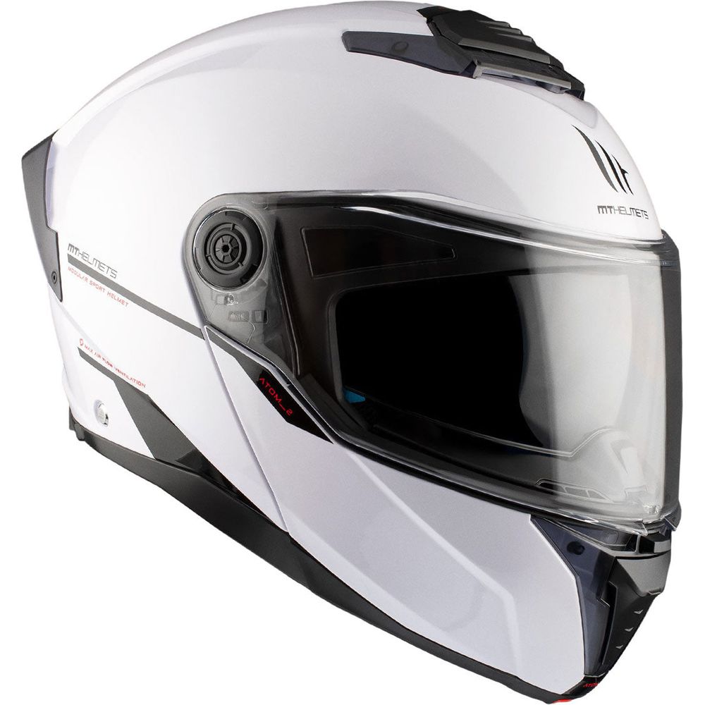 MT Helmets Atom 2 SV Solid Gloss White