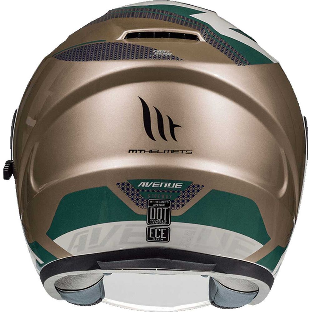 MT Helmets Avenue Sideway Gold / Green