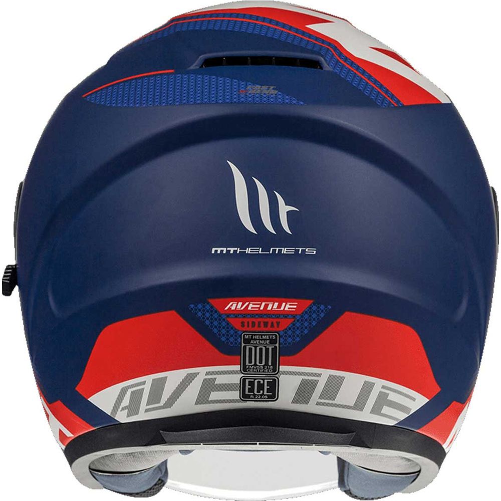 MT Helmets Avenue Sideway Matt Blue / Red / White