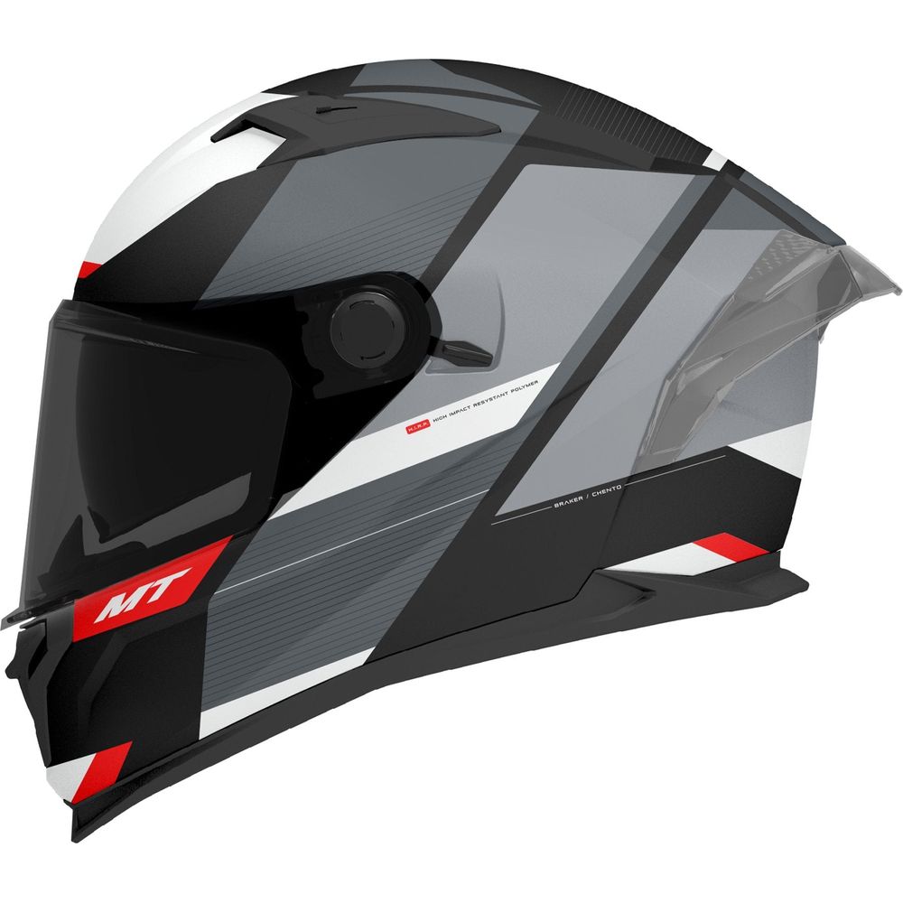 MT Helmets Braker SV Chento B0 Matt Black / White