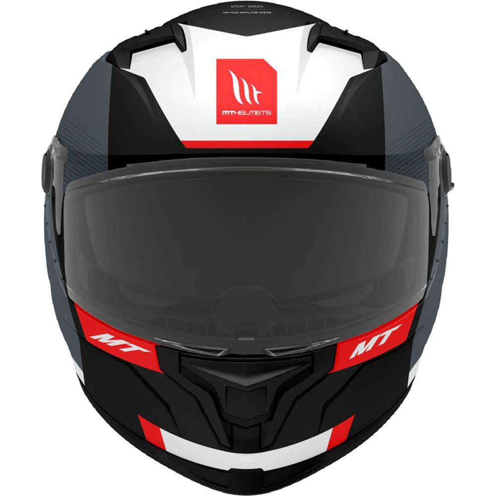 MT Helmets Braker SV Chento B0 Matt Black / White