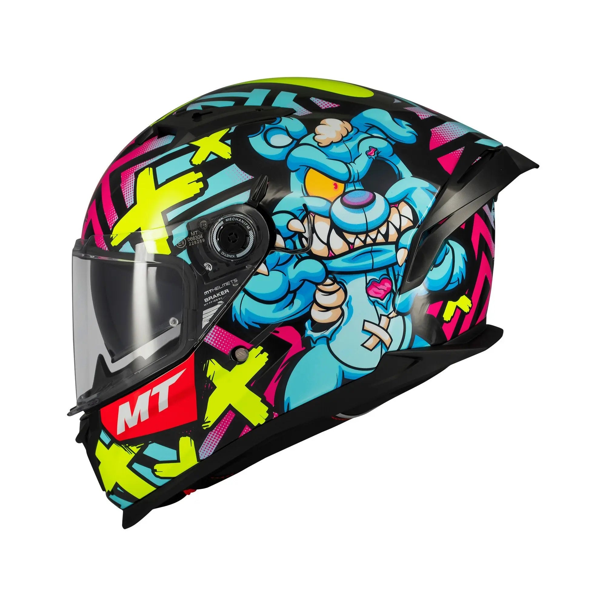 MT Braker SV Crazy Teddy B7 Gloss Multi FREE UK Delivery, FREE 365 Day Returns | Moto Central