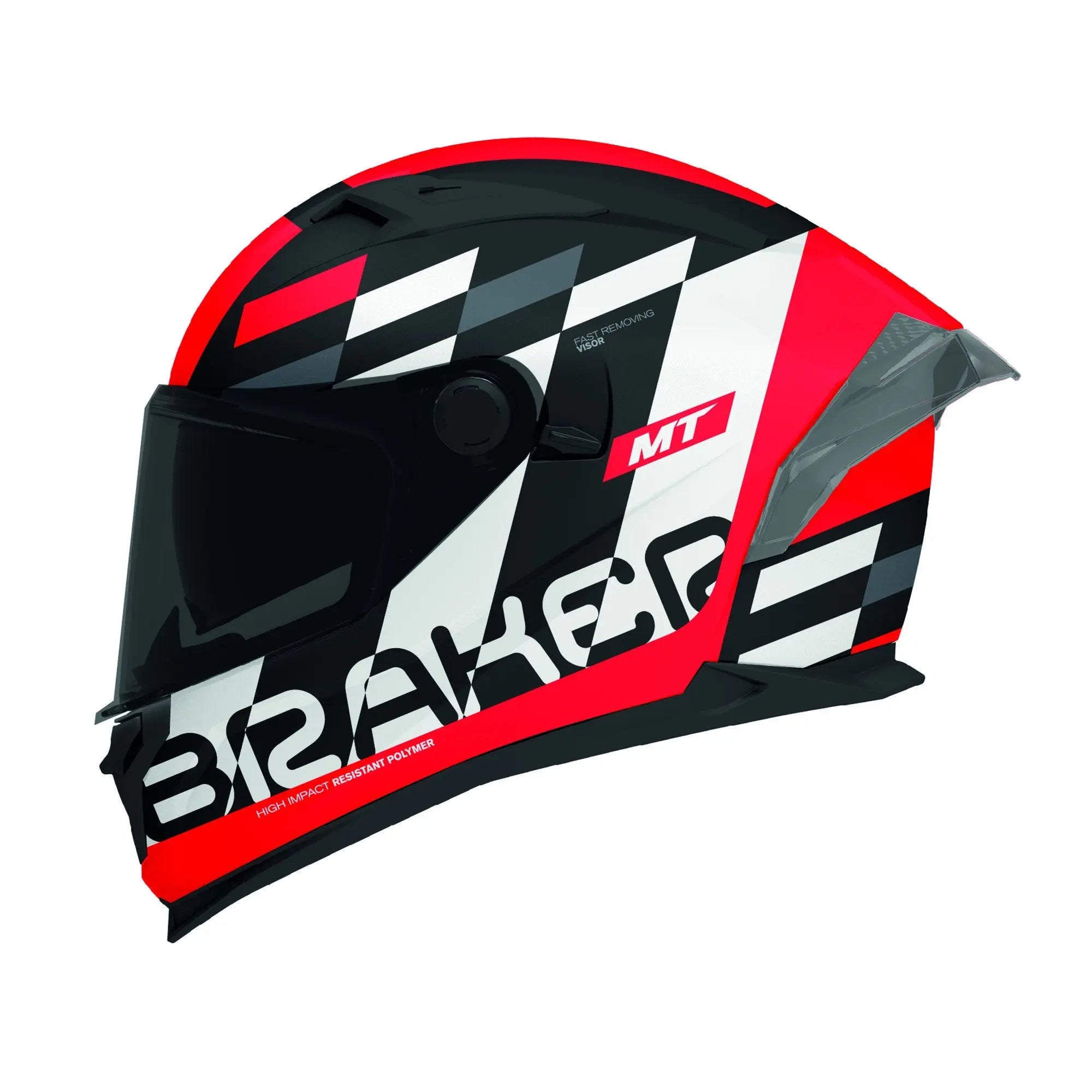 MT Braker SV Foster B5 Matt Red FREE UK Delivery, FREE 365 Day Returns | Moto Central