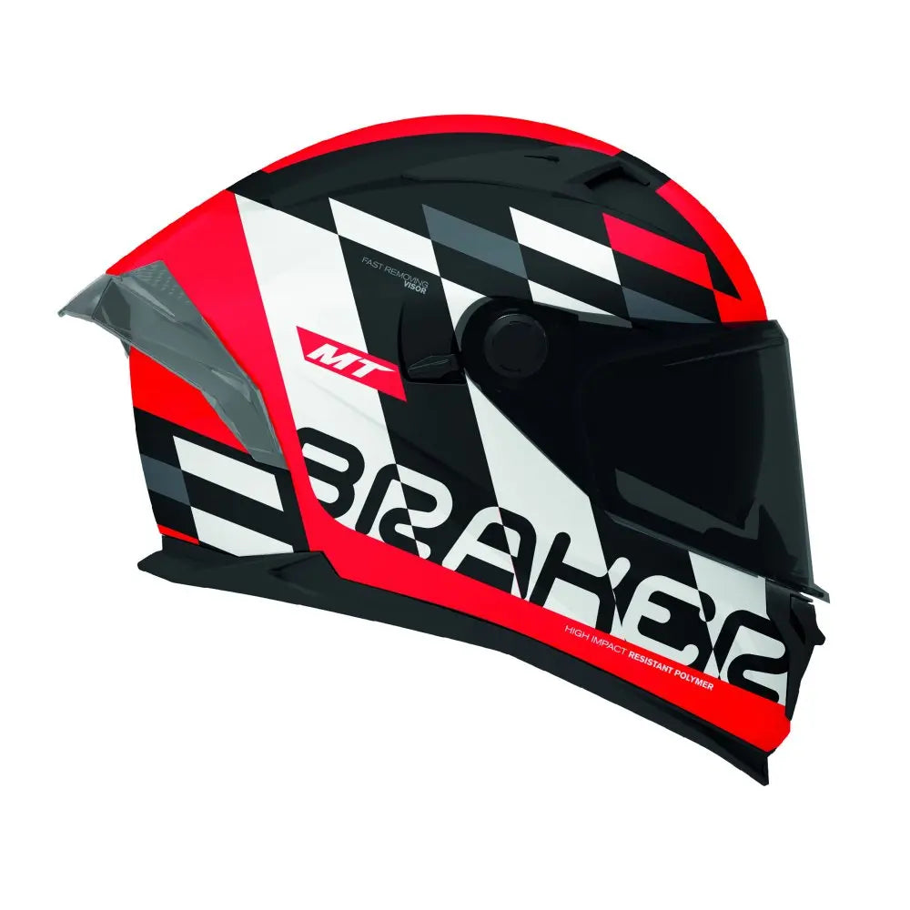 MT Braker SV Foster B5 Matt Red FREE UK Delivery, FREE 365 Day Returns | Moto Central