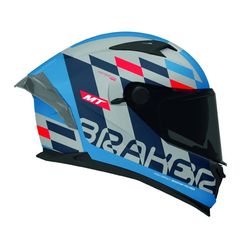 MT Braker SV Foster C7 Matt Blue FREE UK Delivery, FREE 365 Day Returns | Moto Central