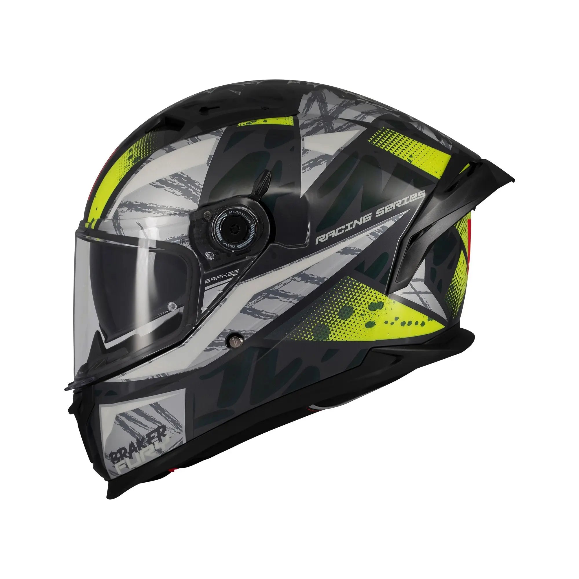 MT Braker SV Fury C6 Gloss Fluo Yellow FREE UK Delivery, FREE 365 Day Returns | Moto Central