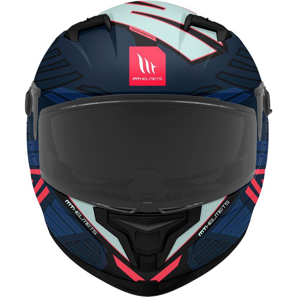 MT Helmets Braker SV Zebra C7 Matt Black / Blue