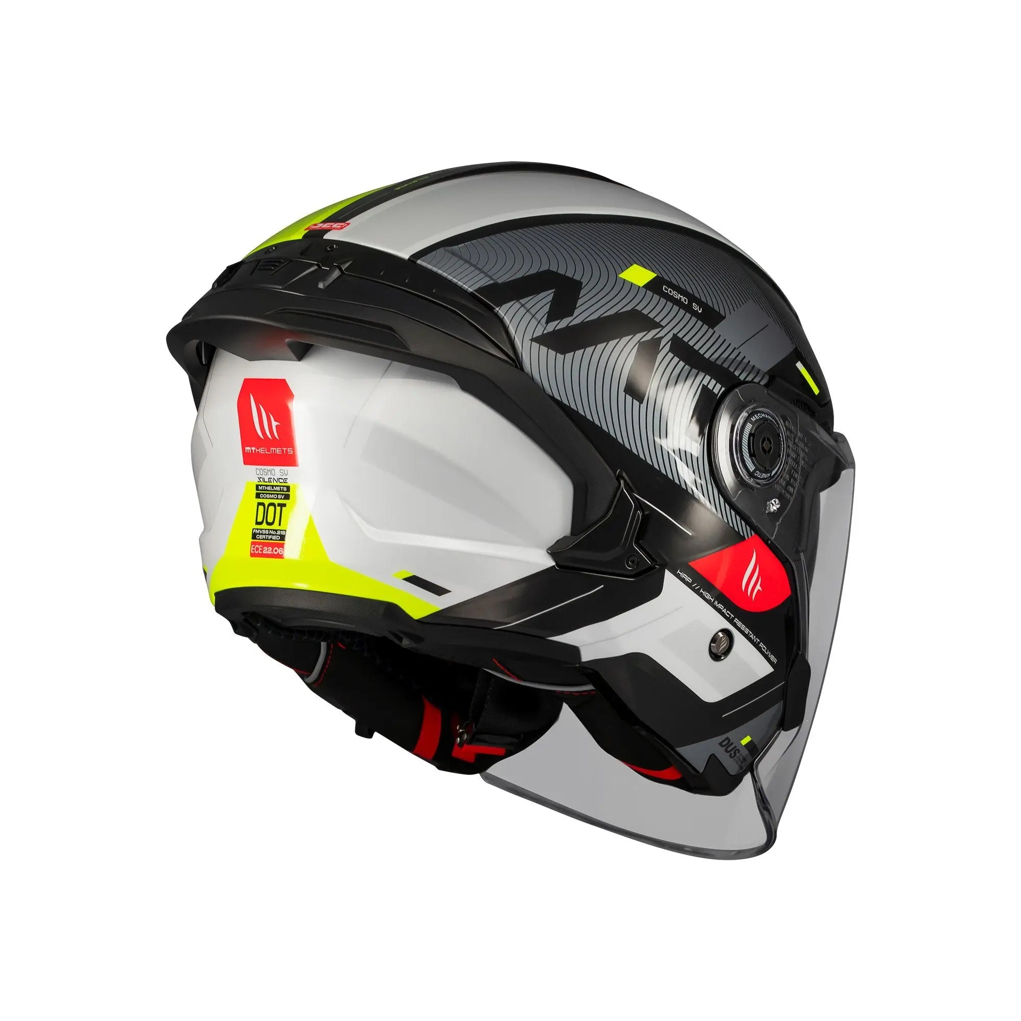 MT Cosmo SV Silence B3 Gloss Fluo Yellow FREE UK Delivery, FREE 365 Day Returns | Moto Central
